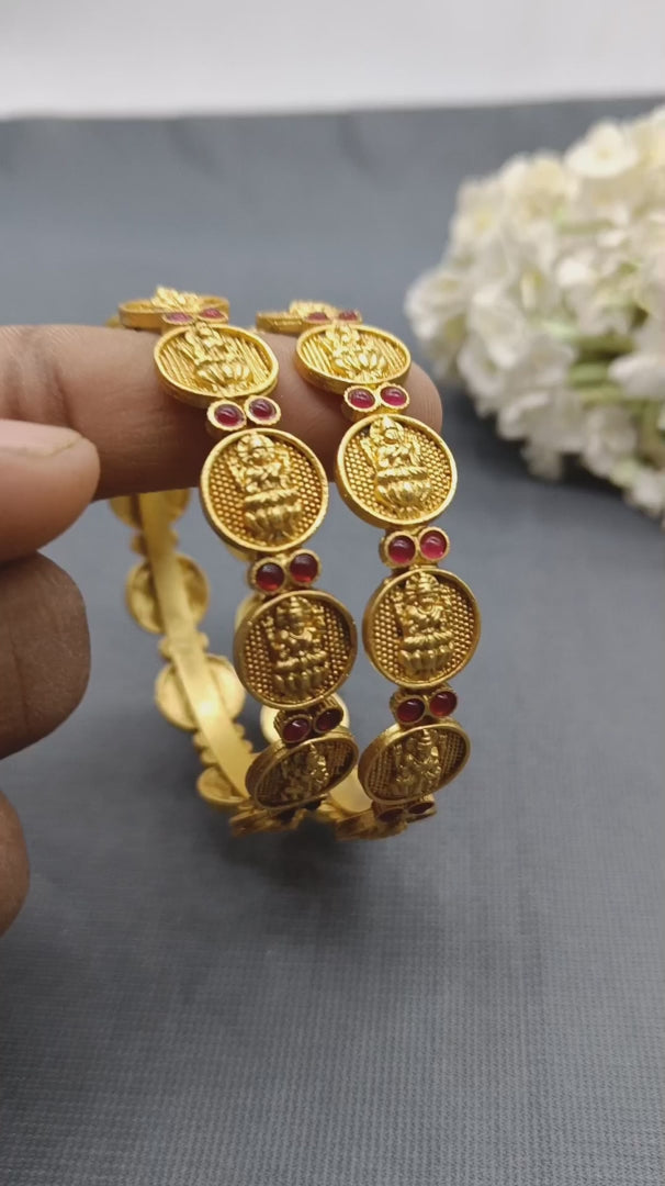 Antique Golden Bangles Sku 3076 D2