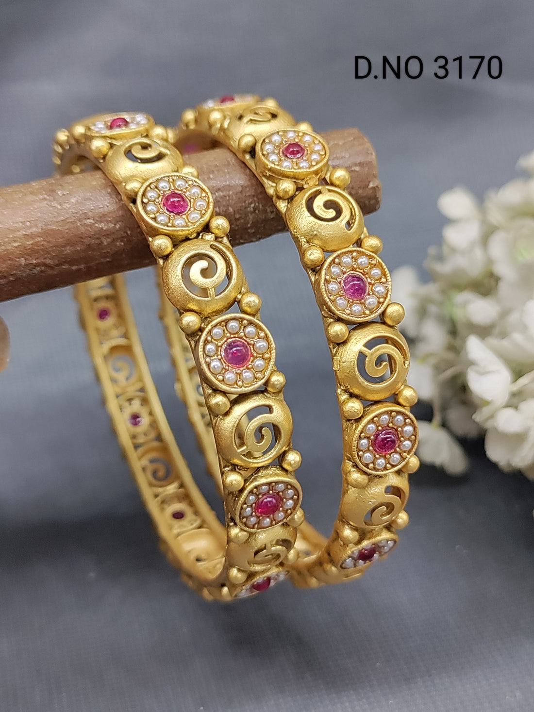 Antique Golden Bangles Sku 3170 G4