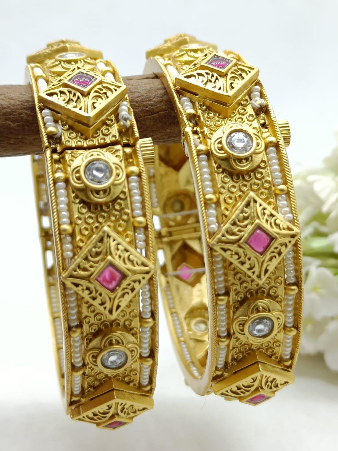 Antique Golden Bangles Sku 3059 D2